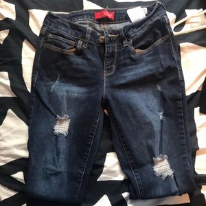 Guess ripped skinny jeans